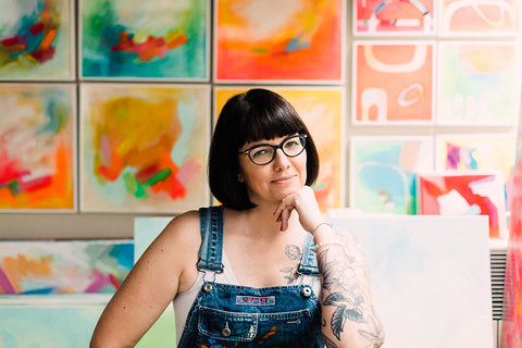 Sara Purves Art-Toronto portrait, headshot, lifestyle and personal branding photographer for creatives, painters, artists, Sara Purves painter-Alice Xue Photography